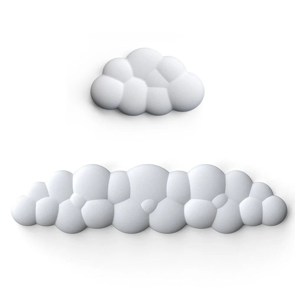 Mouse Pad with Wrist Rest Keyboard Cloud Anti-Slip Desktop Office Gamer Mouse Wrist Rest Ergonomic Keyboard Mouse Pad Wrist Rest