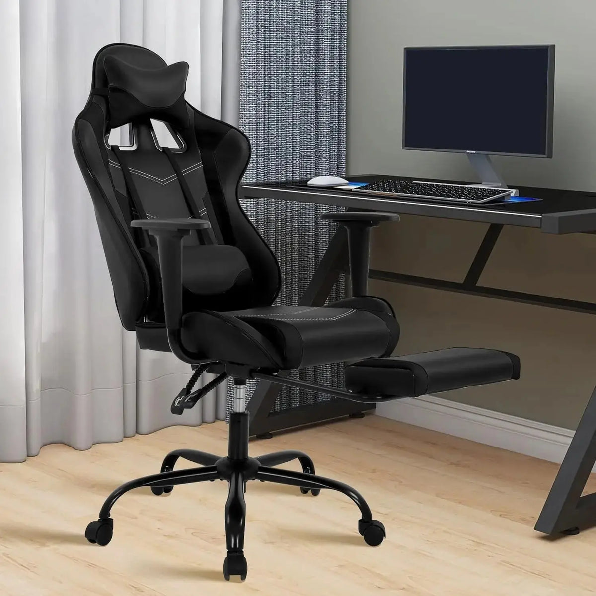 Ergonomic High-Back Gaming Chair PU Leather 250lbs Home Office, Customized Deals 4 U  Gaming Accessories Deals 4 U