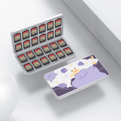Cartoon Switch 2 Protective Case for Nintendo Switch 2 Glitter Purple Customize Joy-Con Console Case Can be inserted Dock Cover