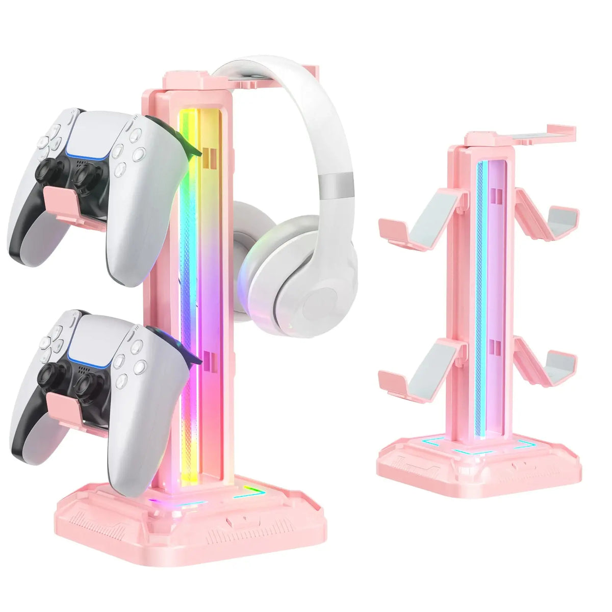 Controller Stand with 9 Light Modes Headset Holder for Desk Rotatable Headphone Stand Detachable Controller Hook Deals 4 U  Gaming Accessories Deals 4 U
