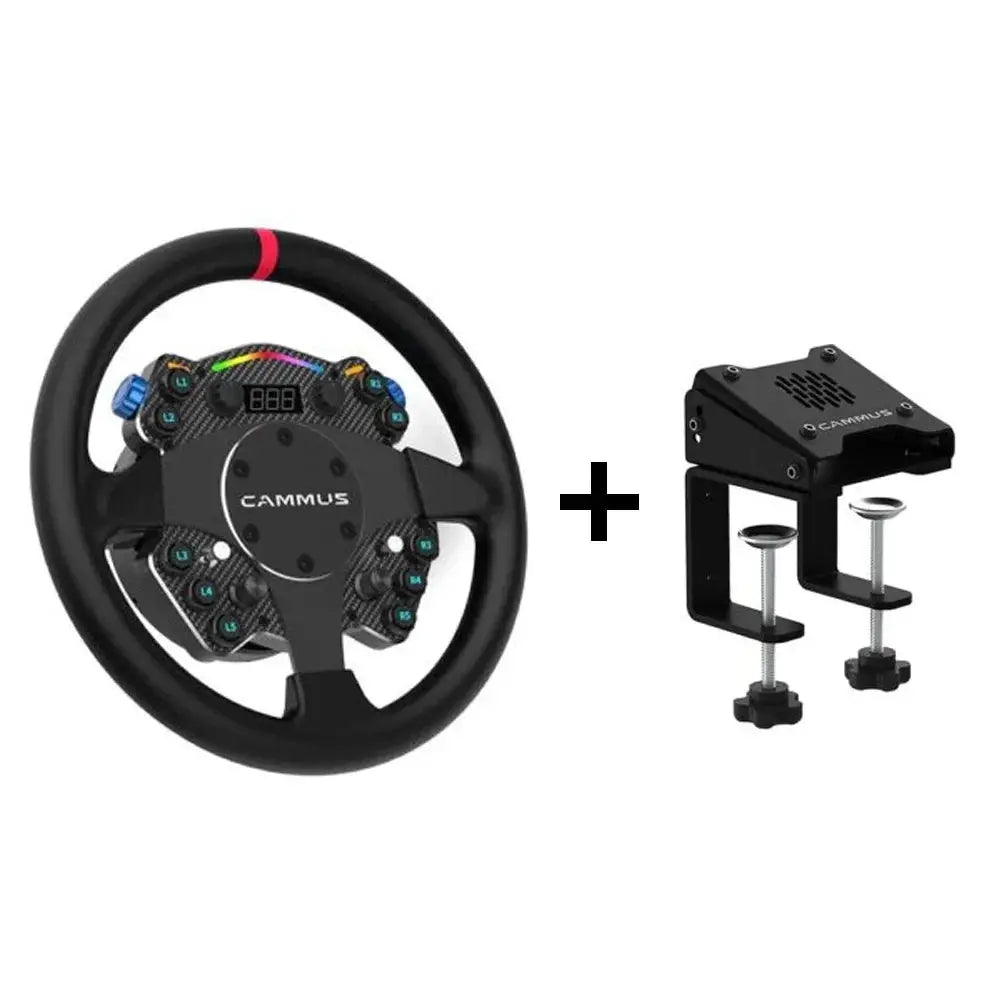 CAMMUS C12 Direct Drive Steering Wheel 12N·m+CAMMUS CS5 Table Clamp Direct Drive Wheelbase(2 IN 1) Deals 4 U  Gaming Accessories Deals 4 U
