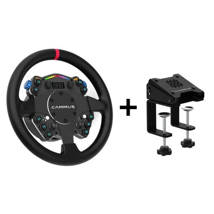 CAMMUS C12 Direct Drive Steering Wheel 12N·m+CAMMUS CS5 Table Clamp Direct Drive Wheelbase(2 IN 1) Deals 4 U  Gaming Accessories Deals 4 U