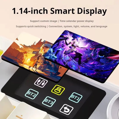 AULA F108Pro/F108 Wireless Bluetooth tri-mode connection, multi-functional display, Gasket structure, RGB lighting effects Deals 4 U  Streaming Equipment Deals 4 U