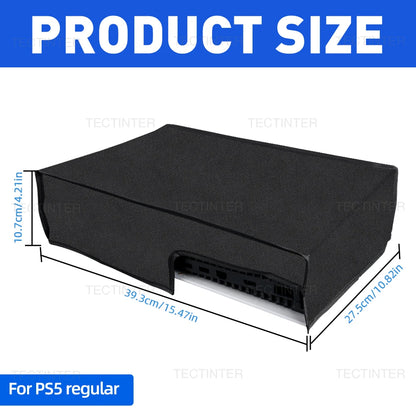 Horizontal Dust Cover for PS5 /Slim /Pro Console Anti-Scratch Protector Vertical Dustproof Case Sleeve for PS5 Accessories