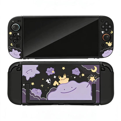 Cartoon Switch 2 Protective Case for Nintendo Switch 2 Glitter Purple Customize Joy-Con Console Case Can be inserted Dock Cover