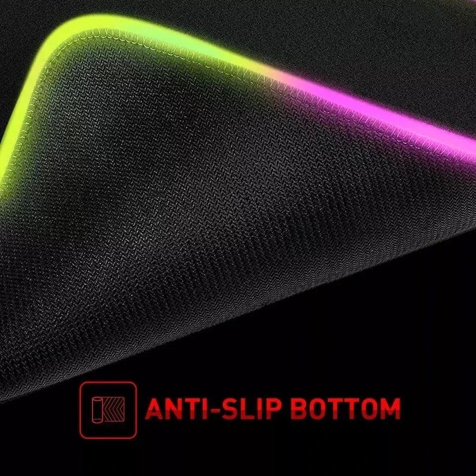 Gamepad pattern Mouse Pad XXL RGB Gaming MousePad HD Gamer Accessories Large LED Light MousePads PC Computer Carpet With Backlit
