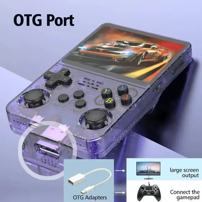 R36S Retro Handheld Game Console 3 5 Inch IPS Screen 64GB 128GB 256GB Portable Gaming Device with Built in Games