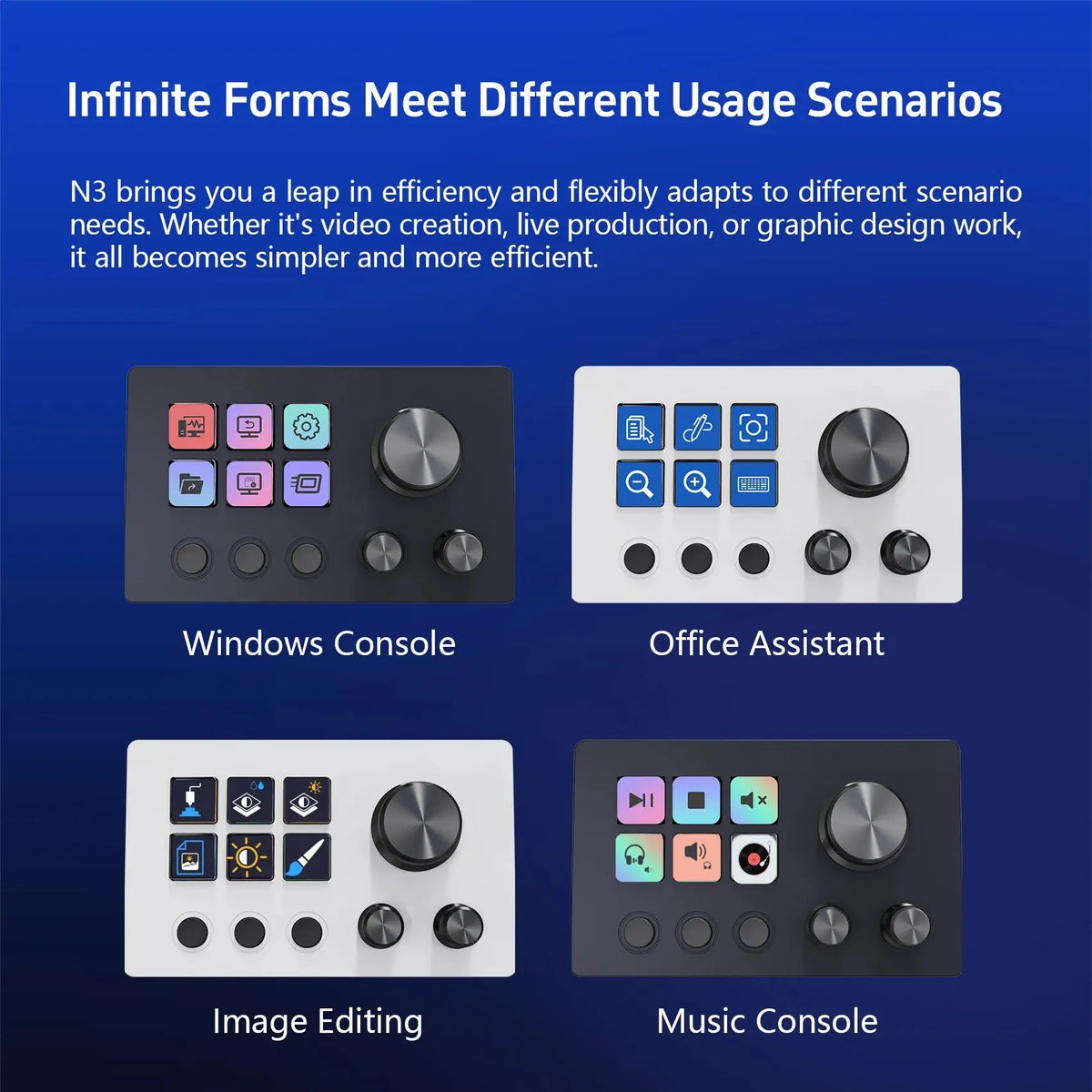 MiraBox N3 Macro Pad / Stream Deck, 6 Programmable LCD Keys, 3 Knobs, Visual Shortcuts, OBS Controller, Mac/Win Deals 4 U  Streaming Equipment Deals 4 U