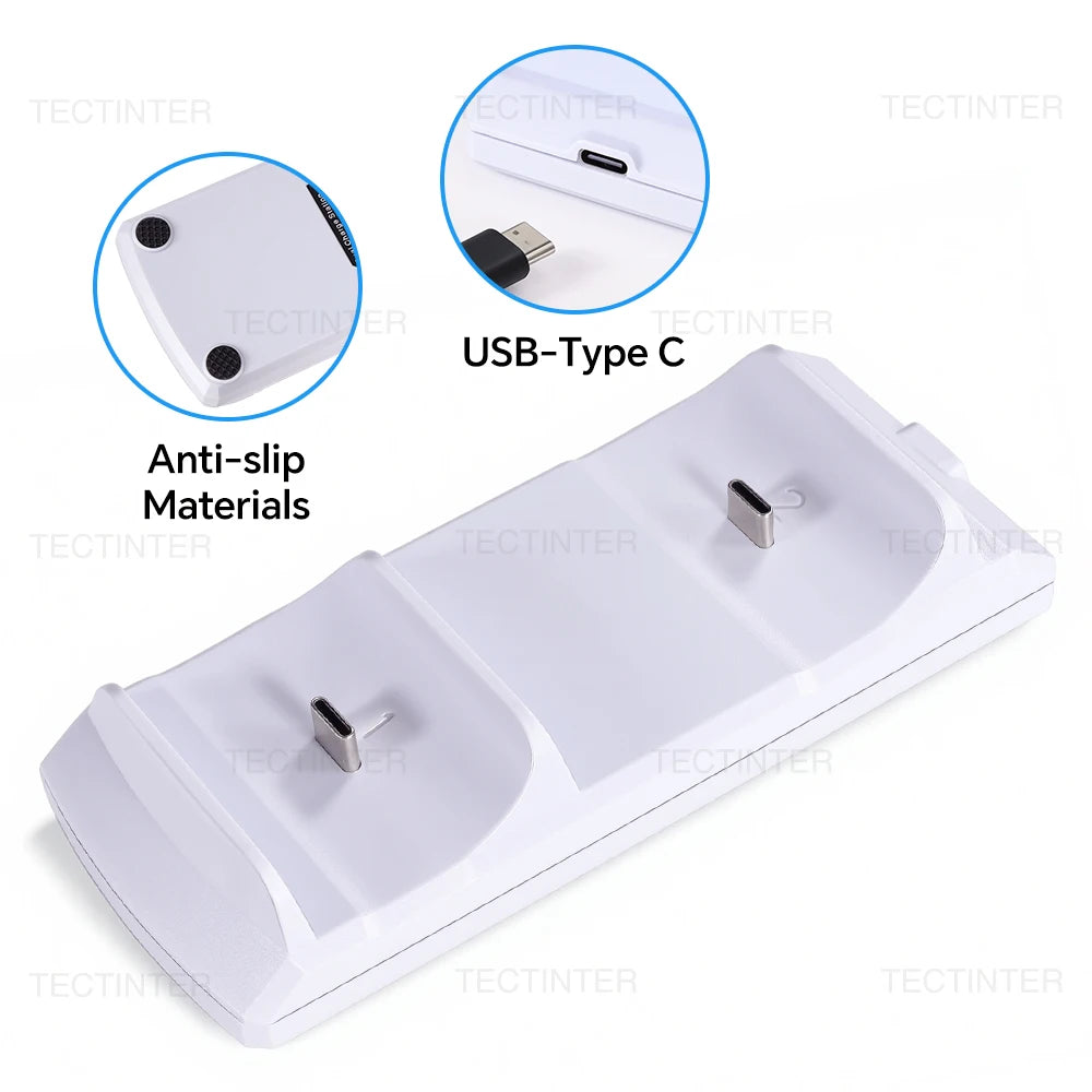 Dual Fast Charger for PS5 Wireless Controller Charging Dock Station Base Stand for Playstation 5 Gamepad Gaming Accessories Deals 4 U   Deals 4 U