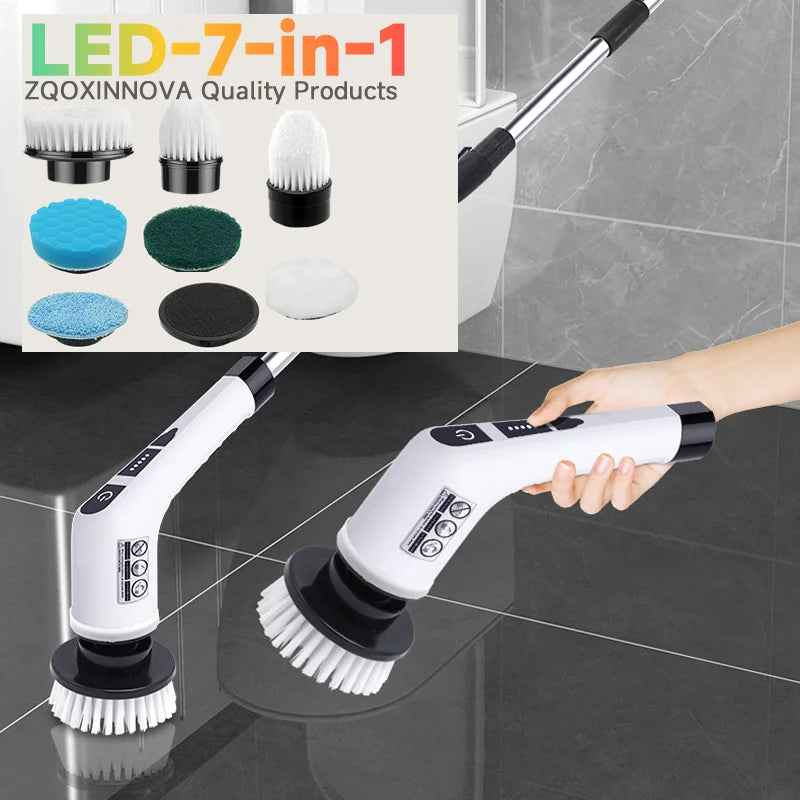 Cordless Household Spin Scrubber Kitchen Gadgets Hair Brushes Bathroom Broom Toilet  Multipurpose Cleaning Brush  Electric Mops Deals 4 U   Deals 4 U