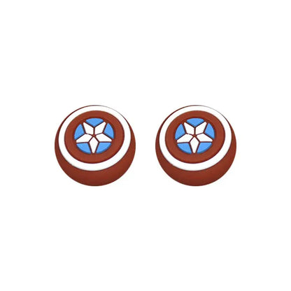 2pcs Silicone Thumb Grip Cap For PS4 PS5 Playstation 5 Xbox Series XS Game Joystick Controller Accessories Thumbstick Grip Caps Deals 4 U  Console Accessories Deals 4 U