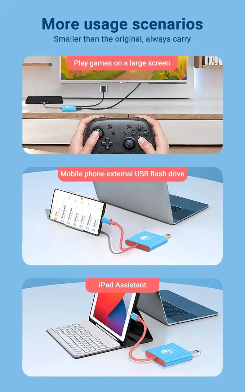 3 In 1 USB C HUB Type C to HDMI 4K with PD 100W Fast Charging USB 3.0 Docking Station for Switch MacBook Laptop Computer Phone Deals 4 U  Console Accessories Deals 4 U
