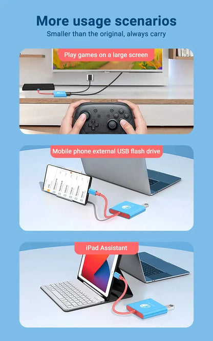 3 In 1 USB C HUB Type C to HDMI 4K with PD 100W Fast Charging USB 3.0 Docking Station for Switch MacBook Laptop Computer Phone Deals 4 U  Console Accessories Deals 4 U