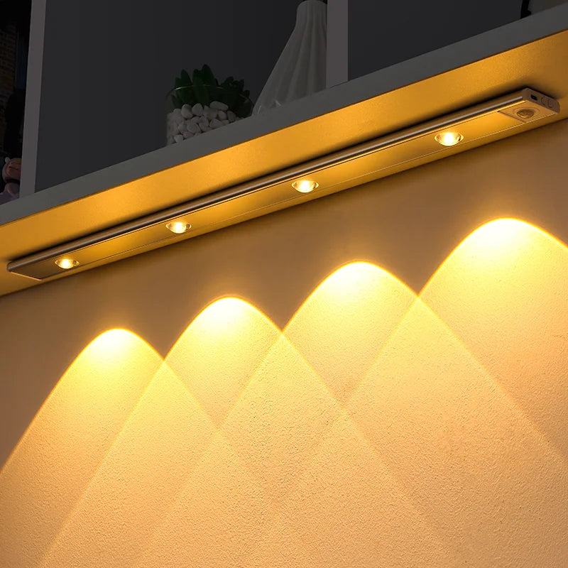 Motion Sensor Light LED Sensor Lamp Wireless Ultra Thin USB LED For Kitchen Cabinet Bedroom Wardrobe Indoor Lighting Night Light Deals 4 U   Deals 4 U