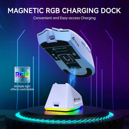 ATTACK SHARK X11 Lightweight Wireless Gaming Mouse with RGB Backlight Charging, Up to 22K DPI, PAW3311 Optical Sensor, HUYU Swit Deals 4 U  Gaming Accessories Deals 4 U