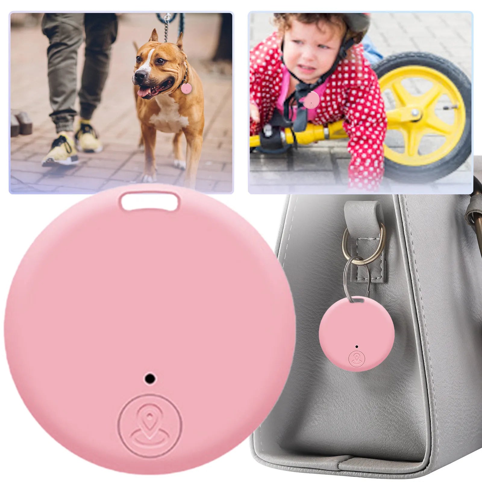 Mini GPS Locator AntiLost Alarm Wallet Keychain Smart Tag Bluetooth-Compatible Tracer Keychain Dog Pet Child Tracker Key Finder Deals 4 U   Deals 4 U