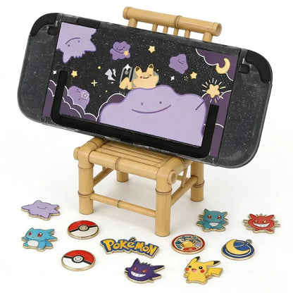 Cartoon Switch 2 Protective Case for Nintendo Switch 2 Glitter Purple Customize Joy-Con Console Case Can be inserted Dock Cover