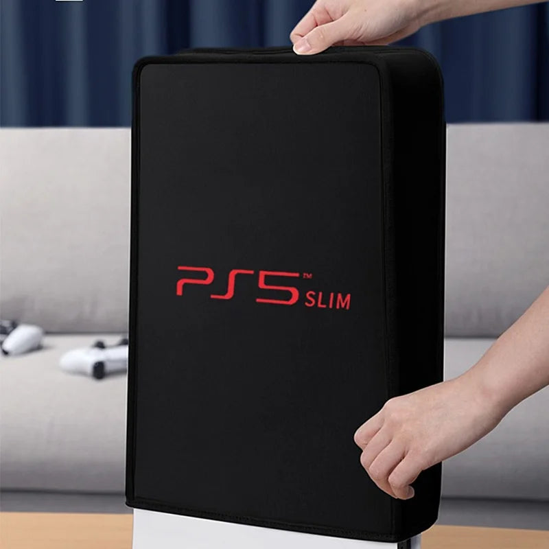 Dust Cover for PS5 Slim Console Only, Protective Case Anti Scratch Cover Sleeve for PS5 Slim Console Digital&Disc Edition Black
