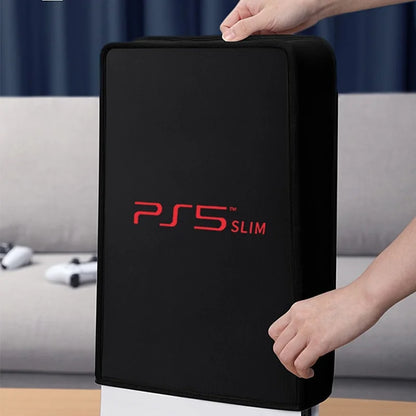 Dust Cover for PS5 Slim Console Only, Protective Case Anti Scratch Cover Sleeve for PS5 Slim Console Digital&Disc Edition Black