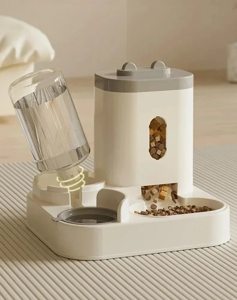 Automatic Feeder Dog Cat Food Bowl With Water Fountain Large Capacity Pet Food Storage Dispenser Container Puppy Pet Accessories Deals 4 U   Deals 4 U