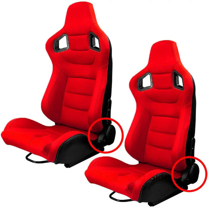 1Pcs Universal Racing Car Seats 70-180 degree Adjustable Seat 3D PVC Full WRAP Leather Racing Sports Bucket Seats with 1 Slider Deals 4 U  Gaming Accessories Deals 4 U