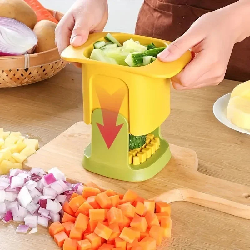 Multifunctional Cucumber Potato Slicer Household Hand Pressure Onion Dicer Kitchen Tools Vegetable Chopper French Fries Cutter Deals 4 U   Deals 4 U