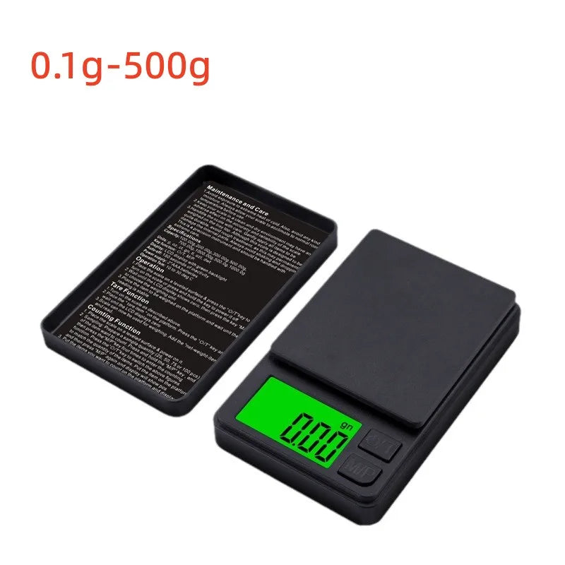 100/500g 0.01g mini digital scale high precision electronic pocket scale jewelry weight kitchen portable electronic scale Deals 4 U   Deals 4 U