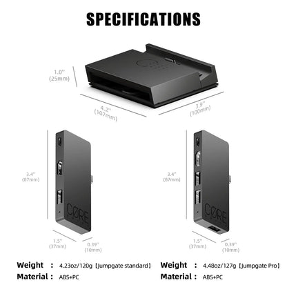 Savage Raven by Skull & Co. Jumpgate Dock USB C Hub Portable Stand Docking Station for Nintendo Switch 2 and OLED Deals 4 U  Console Accessories Deals 4 U