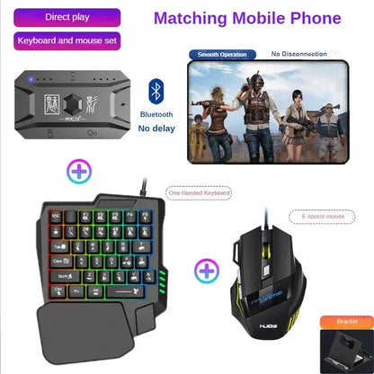 M1 Pro Gamepad Mobile Game Controller 4 in 1 Mouse Keyboard Converter BT V5.0 Programmable Adapter Support iOS Android System Deals 4 U  Gaming Accessories Deals 4 U