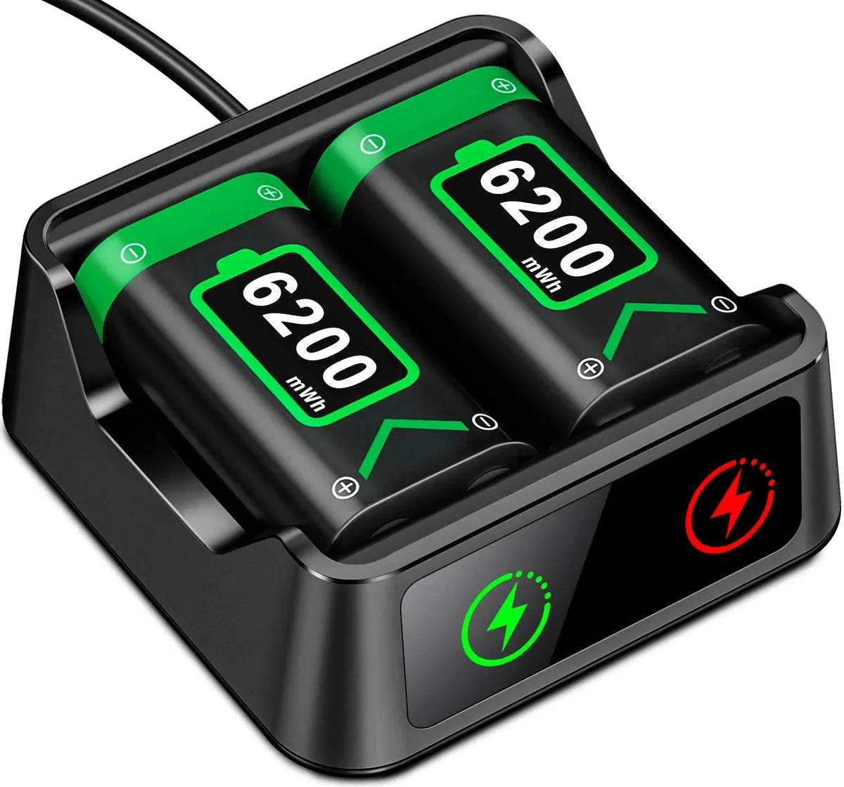 BEBONCOOL X248 2*6200 mWh Rechargable Batteries Pack For XBOX Serise S/X and XBOX ONE S/X/Elite With＆ Chaging Cable Deals 4 U  Console Accessories Deals 4 U