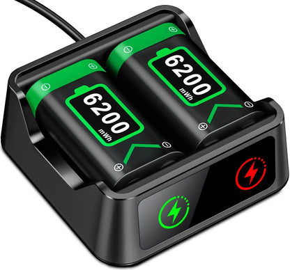 BEBONCOOL X248 2*6200 mWh Rechargable Batteries Pack For XBOX Serise S/X and XBOX ONE S/X/Elite With＆ Chaging Cable Deals 4 U  Console Accessories Deals 4 U