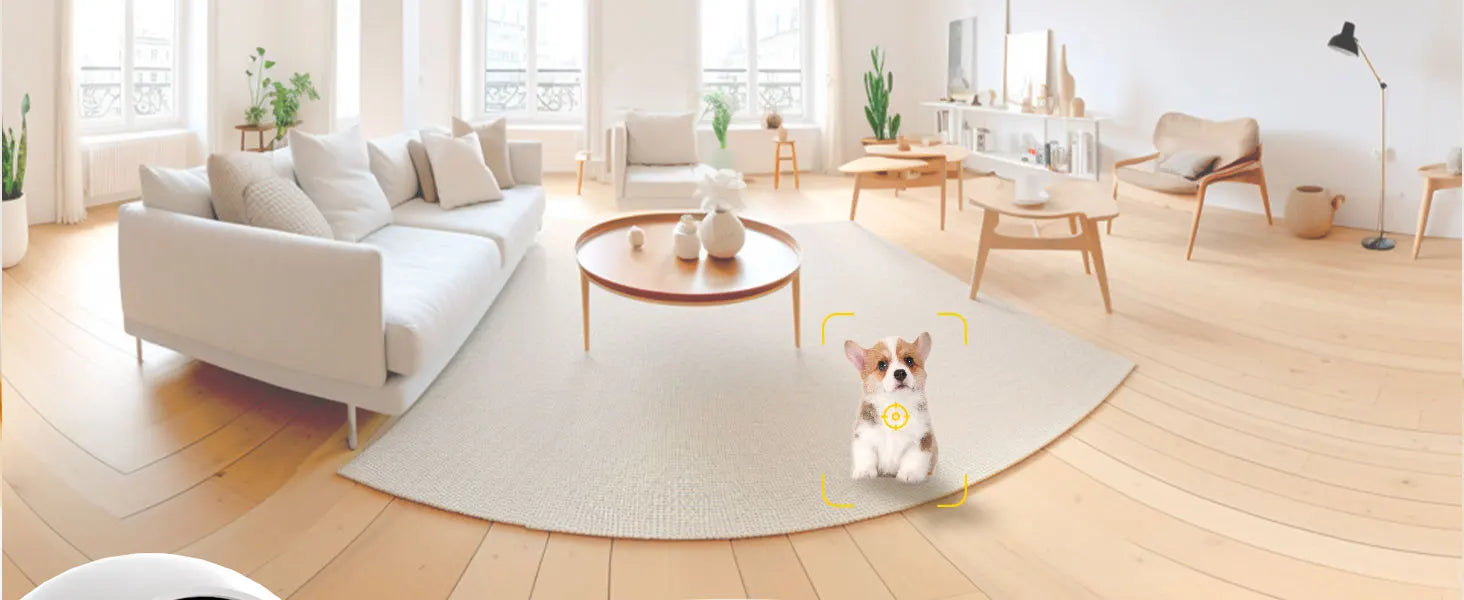 Boykeep 2K Pet Dog Camera with Phone App, 5G/2.4GHz WiFi Indoor Security Baby Camera, 360° Pan & Tilt, 2-Way Audio, Night Vision Deals 4 U   Deals 4 U