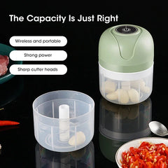 250ml Garlic Masher Crusher Electric Kitchen Food Chopper USB Portable Meat Grinder Vegetable Chopper for Kitchen Gadgets Deals 4 U  Smart Home Gadget Deals 4 U