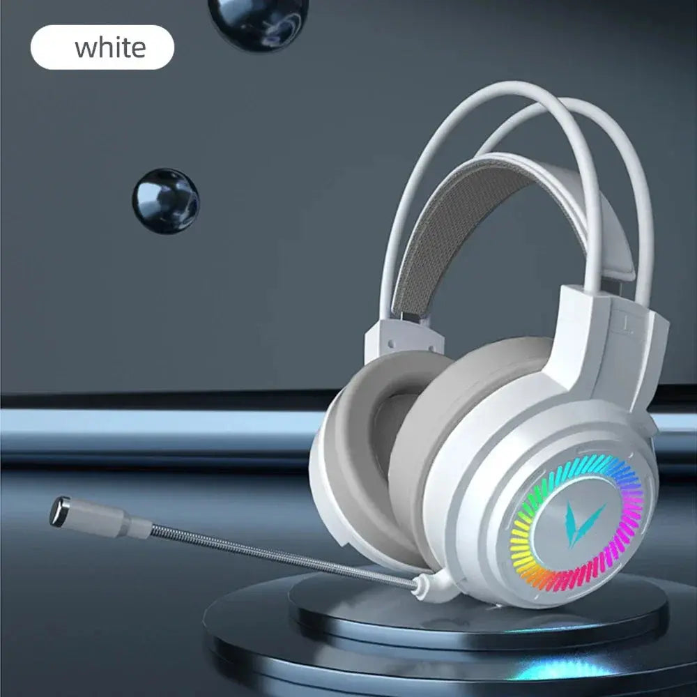 Gaming Headset Noise Canceling Microphone E-Sports Game 7.1 Stereo Surround Sound Wired Headphone for PS5 Xbox One Movie Music Deals 4 U  Gaming Accessories Deals 4 U