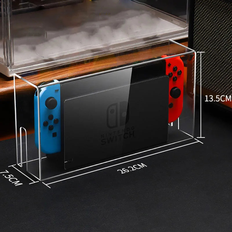 Display Box Host Dust Cover for Nintendo Switch NS Game Console Dock Protective Case Acrylic Hard Covers Switch Oled Accessories Deals 4 U  Console Accessories Deals 4 U