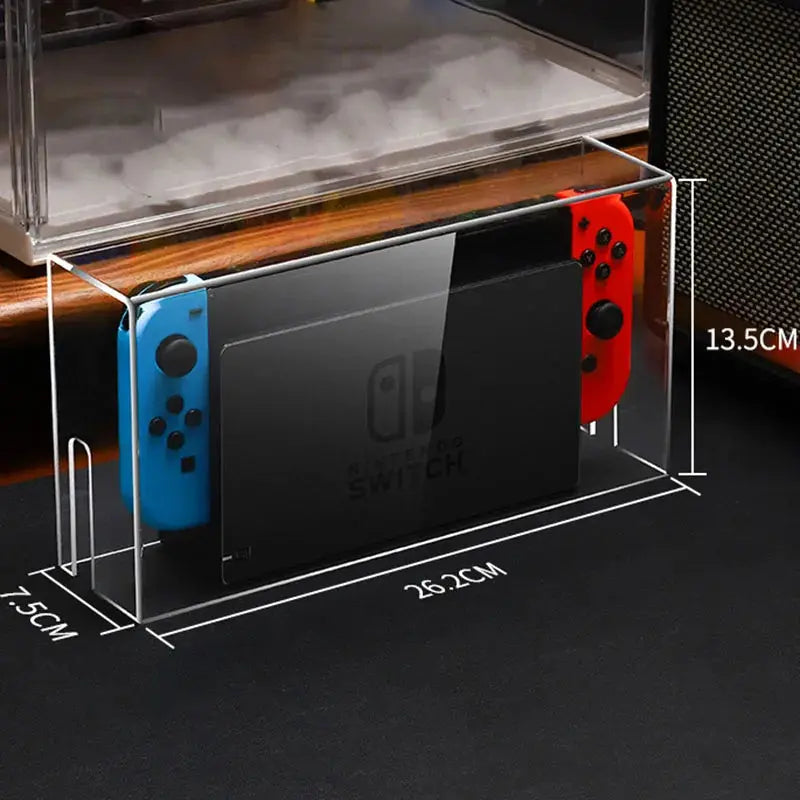 Display Box Host Dust Cover for Nintendo Switch NS Game Console Dock Protective Case Acrylic Hard Covers Switch Oled Accessories Deals 4 U  Console Accessories Deals 4 U