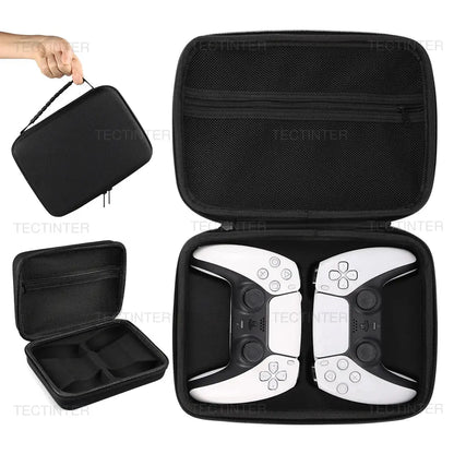 Dual Carrying Case Bag For PS5/PS4/PS3/Xbox Series Controller Portable Travel Pouch Shockproof Storage Shell For PS5 Accessories Deals 4 U  Console Accessories Deals 4 U