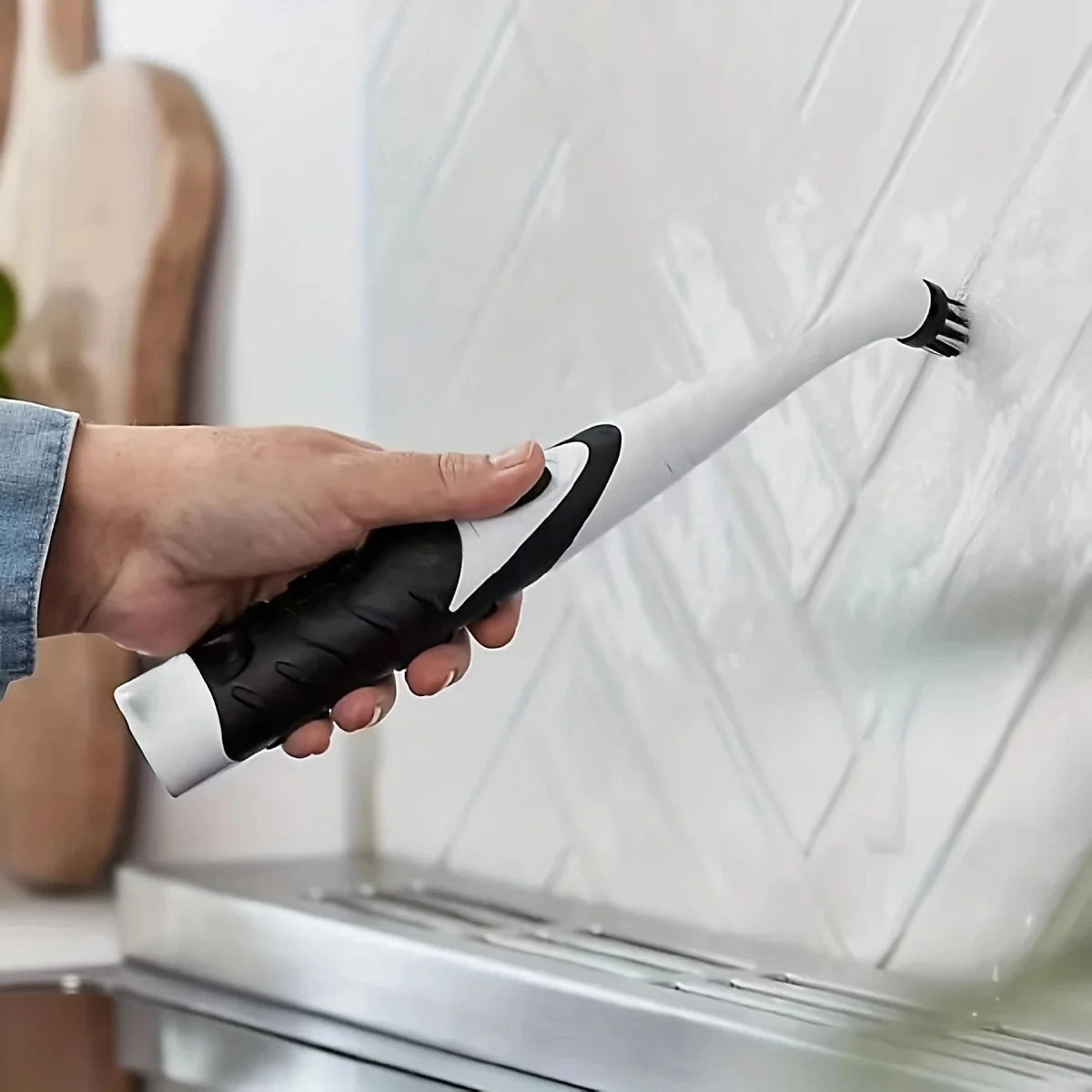 leaning brush Cleaning Tool With 4 Brushes Multifunctional Electric Cleaning Brush Cleaning Supplies Deals 4 U   Deals 4 U