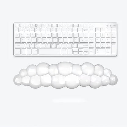 Ergonomic Cloud Silicone Wrist Rest Pad, Soft Comfort Wrist Support Cushion for Keyboard Mouse, Gaming Office Laptop PC