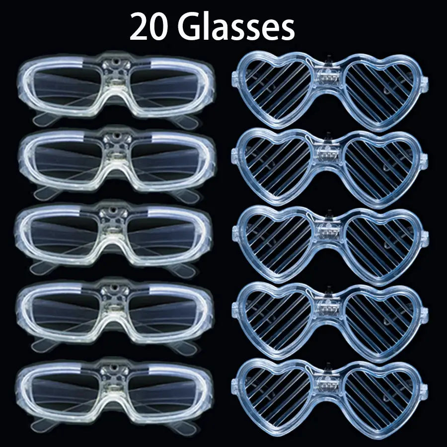 Led White Bracelets Light Up Party Favors Glow in the Dark Party Supplies Neon Sunglasses LED Rings Bracelets Wedding Decoration Deals 4 U  Gaming Accessories Deals 4 U