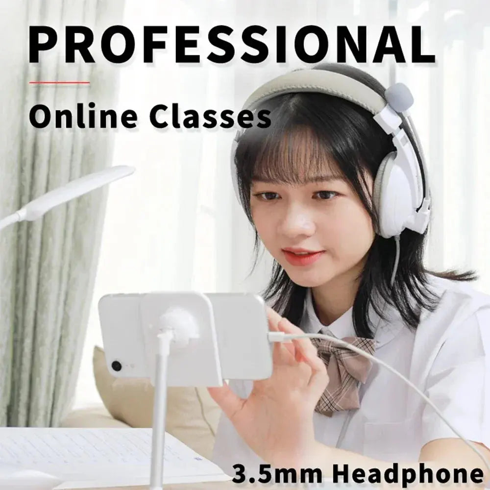 Gaming Headset Noise Canceling Microphone E-Sports Game 7.1 Stereo Surround Sound Wired Headphone for PS5 Xbox One Movie Music Deals 4 U  Gaming Accessories Deals 4 U