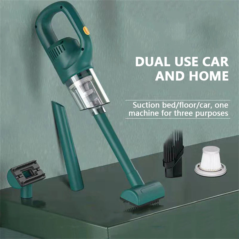 Wireless Handheld Vacuum Cleaner Cordless Handheld Chargeable Auto Vacuum for Home & Car & Pet Mini Vacuum Cleaner 50000Pa Deals 4 U   Deals 4 U