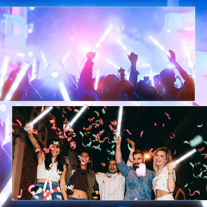 Led White Bracelets Light Up Party Favors Glow in the Dark Party Supplies Neon Sunglasses LED Rings Bracelets Wedding Decoration Deals 4 U  Gaming Accessories Deals 4 U