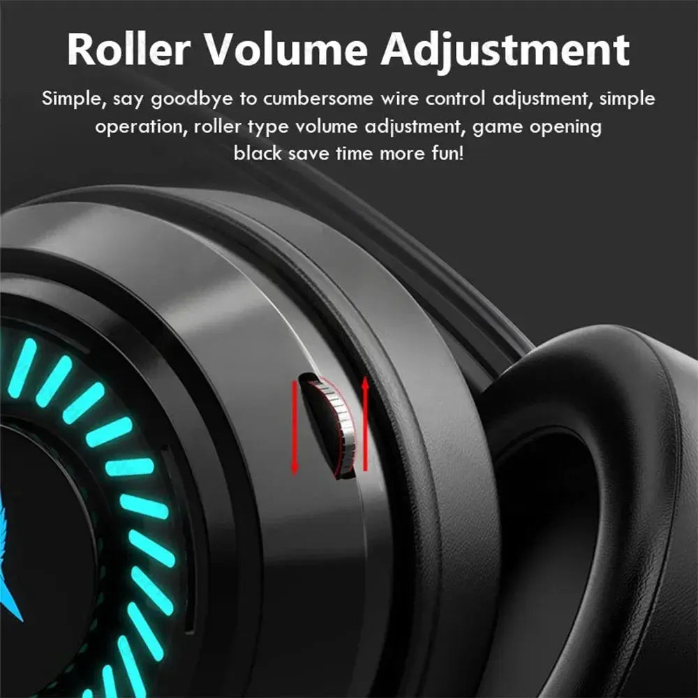 Gaming Headset Noise Canceling Microphone E-Sports Game 7.1 Stereo Surround Sound Wired Headphone for PS5 Xbox One Movie Music Deals 4 U  Gaming Accessories Deals 4 U