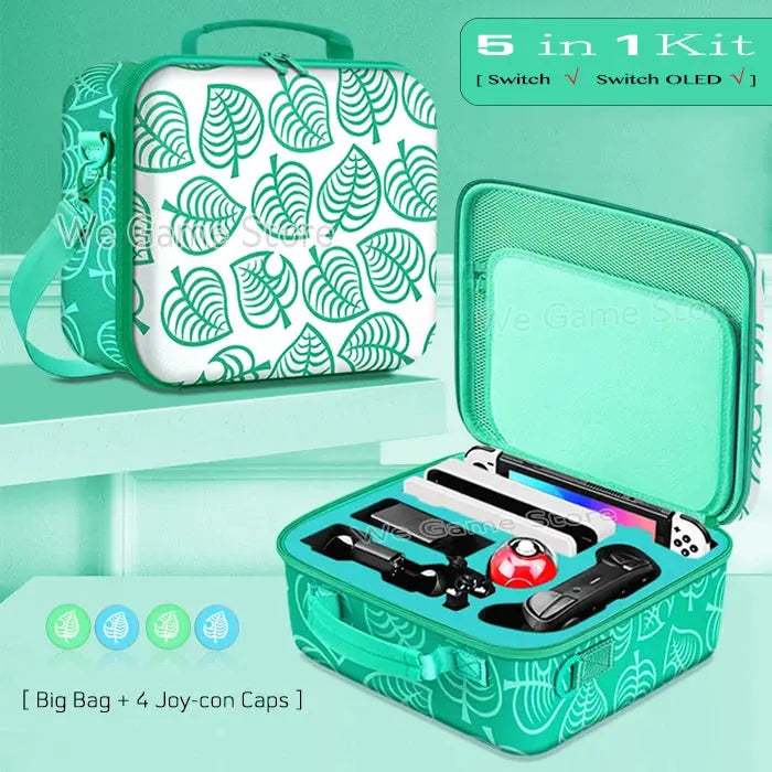 Travel Carrying Case For Nintendo Switch OLED Console Gaming Accessories High Quality Portable Storage Messenger Bag Hard Shell Deals 4 U  Console Accessories Deals 4 U