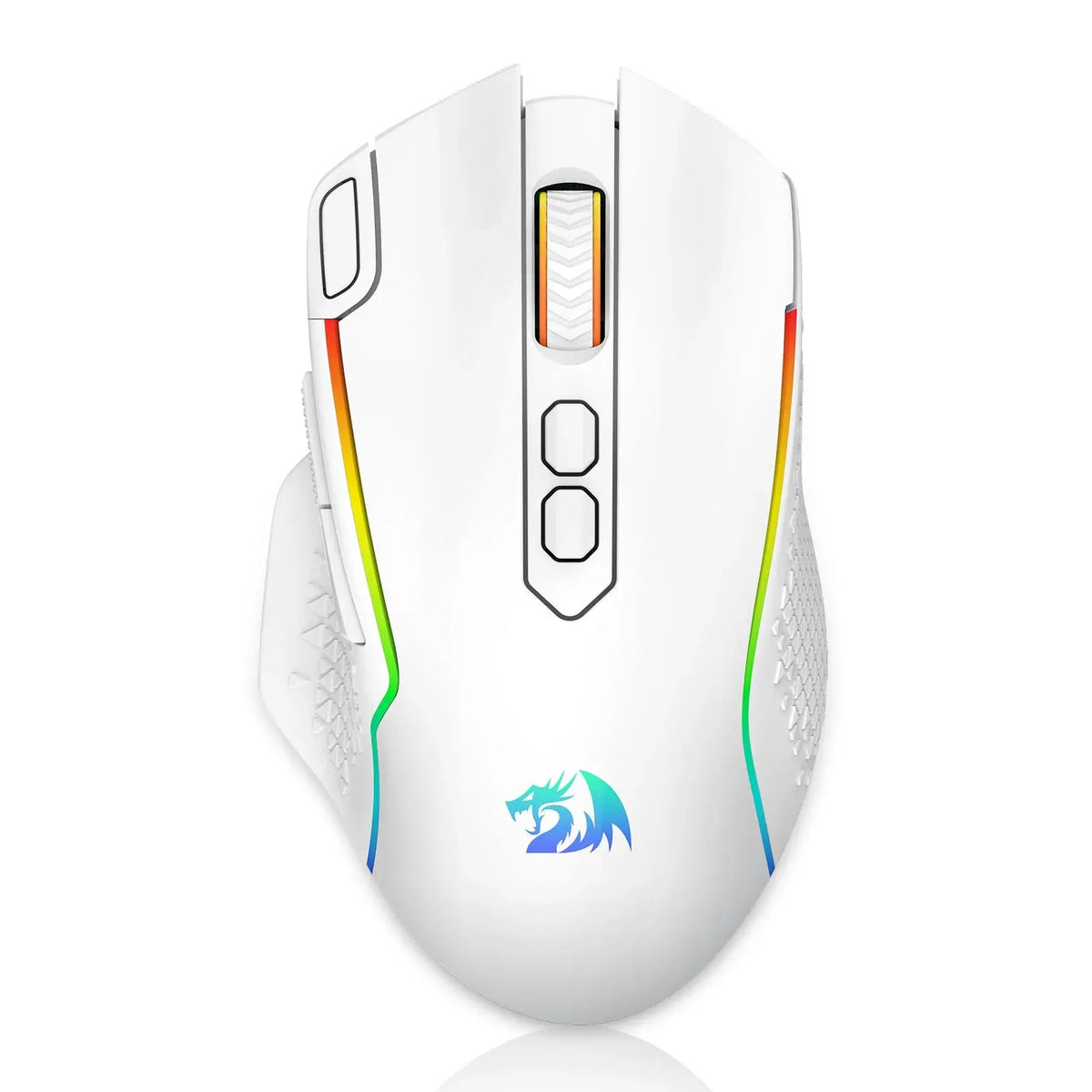 Redragon M810 Pro Wireless Gaming Mouse, 10000 DPI Wired Gamer Mouse w/ Rapid Fire Key, 8 Macro Buttons, Black/White Mouse Deals 4 U  Gaming Accessories Deals 4 U