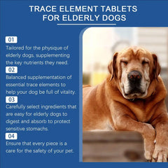 Trace Tablets For Elderly Dogs 80 Tablets Potent Antioxidants Mineral Joint Health Immune System Wellness Supplement Deals 4 U   Deals 4 U