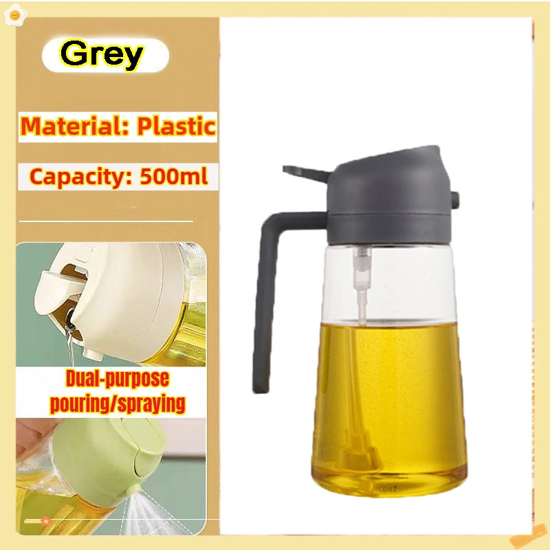 200/300/500ml Oil Spray Bottle BBQ Cooking Olive Oil Sprayer Plastic Baking Oil Spray Empty Bottle Vinegar Bottle Or  Oil brush Deals 4 U   Deals 4 U