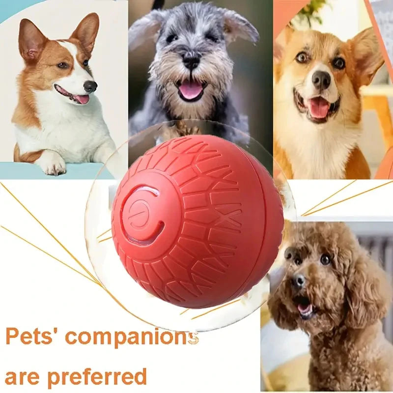 Smart Dog Toy Ball Automatic Interactive Pet Electronic Rolling USB Rechargeable Moving Bouncing for Puppy to Large dog Chew Toy Deals 4 U   Deals 4 U