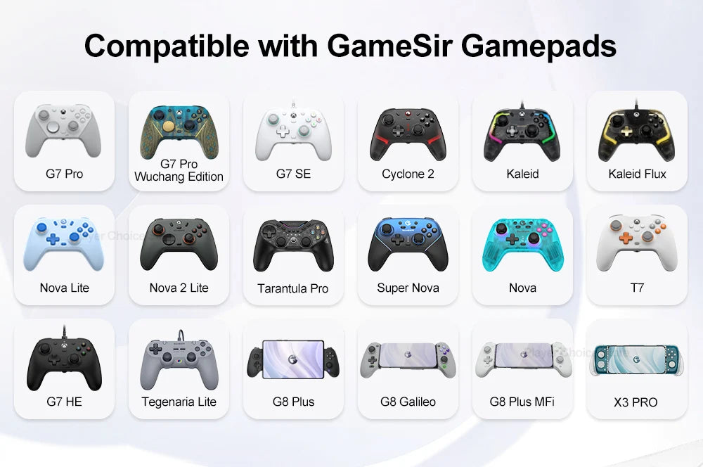 GameSir Joysticks Caps for G7 PRO Cyclone 2 Kaleid Flux G7 SE G8 Plus Nova 2 Lite Gamepads Colorful Silicon Thumb Grips Caps Deals 4 U   Deals 4 U